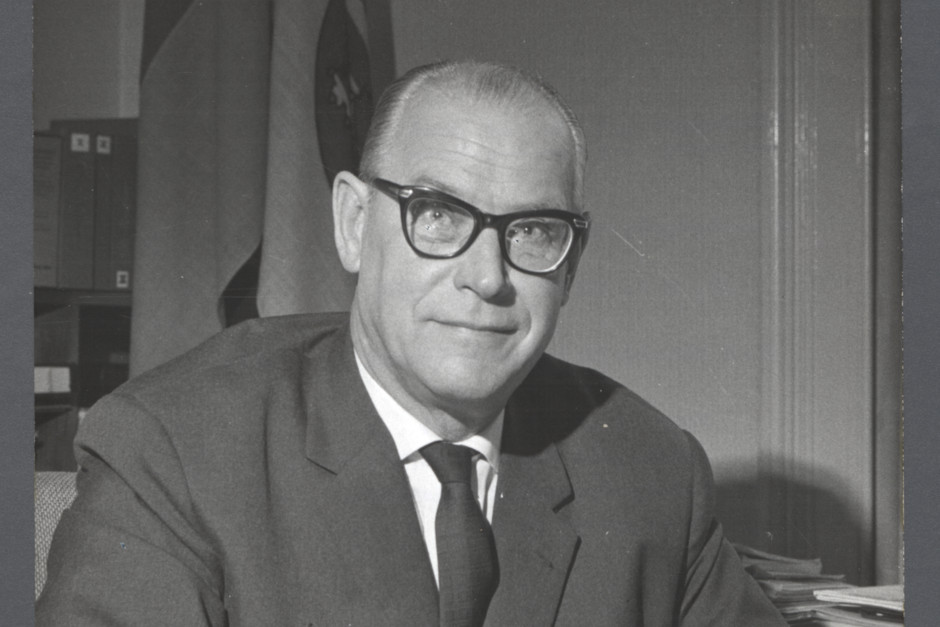Ausstellung „Georg-August Zinn – Für ein modernes und weltoffenes Hessen“ im Rathaus Wiesbaden