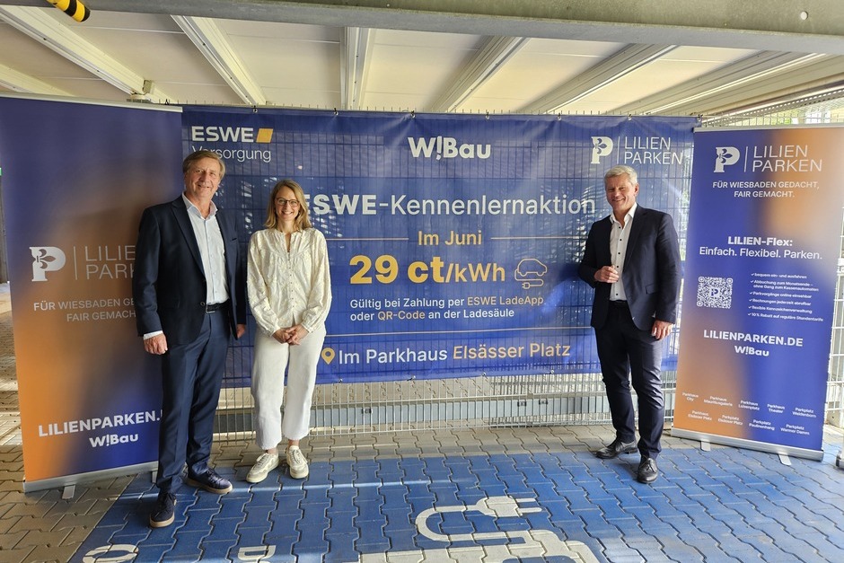 Lilienparken baut das Ladenetz in Wiesbadener Parkhäusern weiter aus