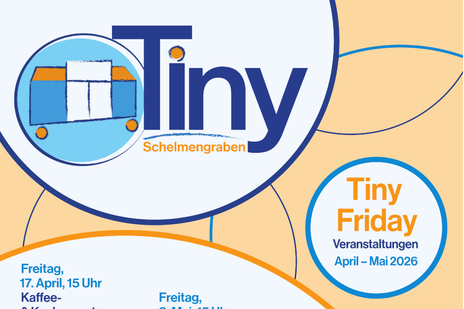 Mit zwei Veranstaltungen lädt die Reihe „Tiny Friday“ Ende Mai zu kulturellen Erlebnissen in der Siedlung Schelmengraben in Wiesbaden-Dotzheim ein.