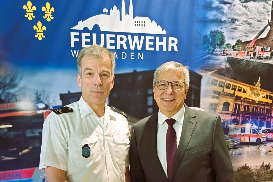 Wiesbadens Oberbürgermeister Mende verabschiedet Amtsleiter Andreas Kleber in Vorruhestand