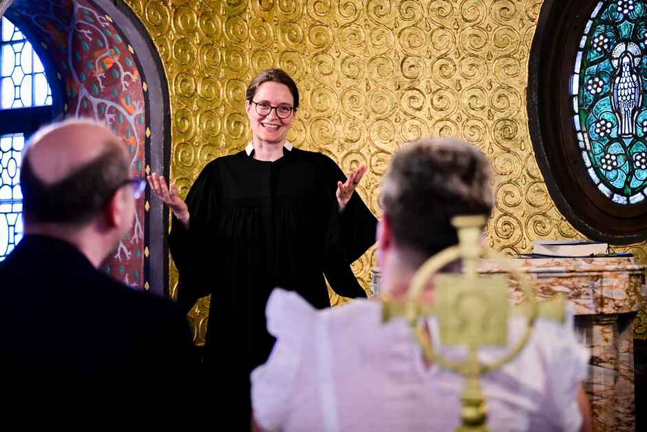 Das dritte Pop-up-Hochzeitsfest des Evangelischen Dekanats Wiesbaden war trotz großer Hitze gut besucht