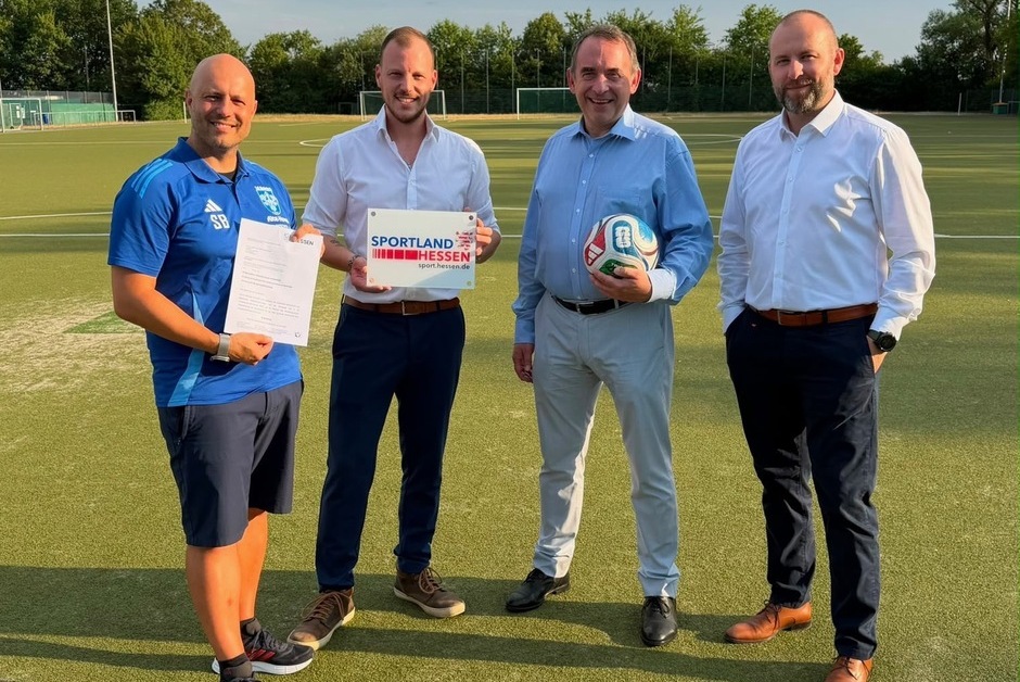Der Wiesbadener Sportverein TuS Medenbach erhält Geld für Umrüstung des Flutlichts auf LED