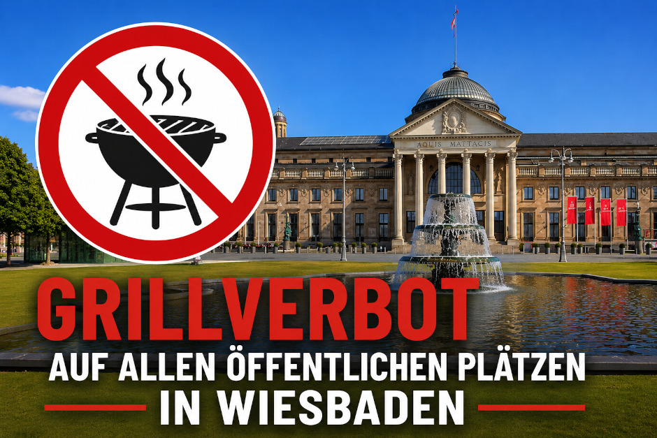 Die anhaltende Trockenheit und die bevorstehende nächste Hitzewelle halten Wiesbaden fest im Griff: Die Landeshauptstadt belässt die Waldbrandgefahrenstufe weiterhin auf Stufe 4 (hohe Gefahr). Damit gilt ab sofort ein striktes Grillverbot auf allen öffentlichen Grillplätzen im gesamten Stadtgebiet.