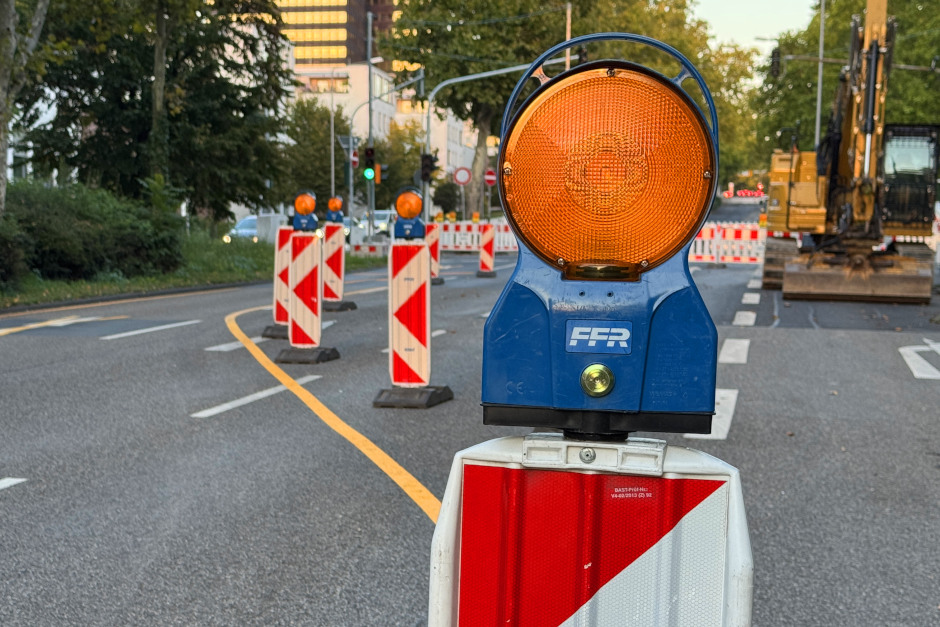 Teilsperrungen auf dem Gustav-Stresemann-Ring in Wiesbaden-Südost