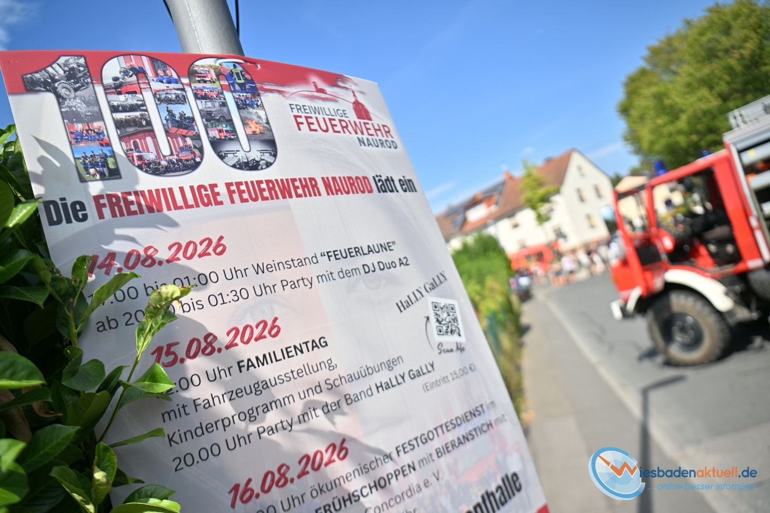 Blaulicht, Party und Wasser marsch: So gigantisch feiert Naurod 100 Jahre Feuerwehr am Samstag, 15. August 2026
