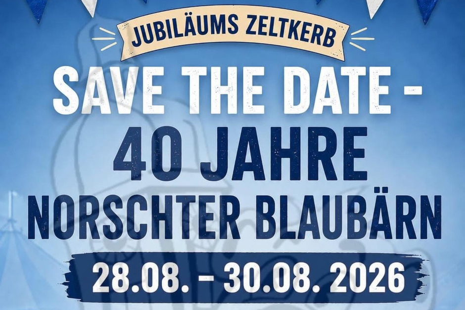 40 Jahre Norschter Blaubärn: Große Jubiläums-Kerb 2026 feiert Zelt-Comeback in Nordenstadt!