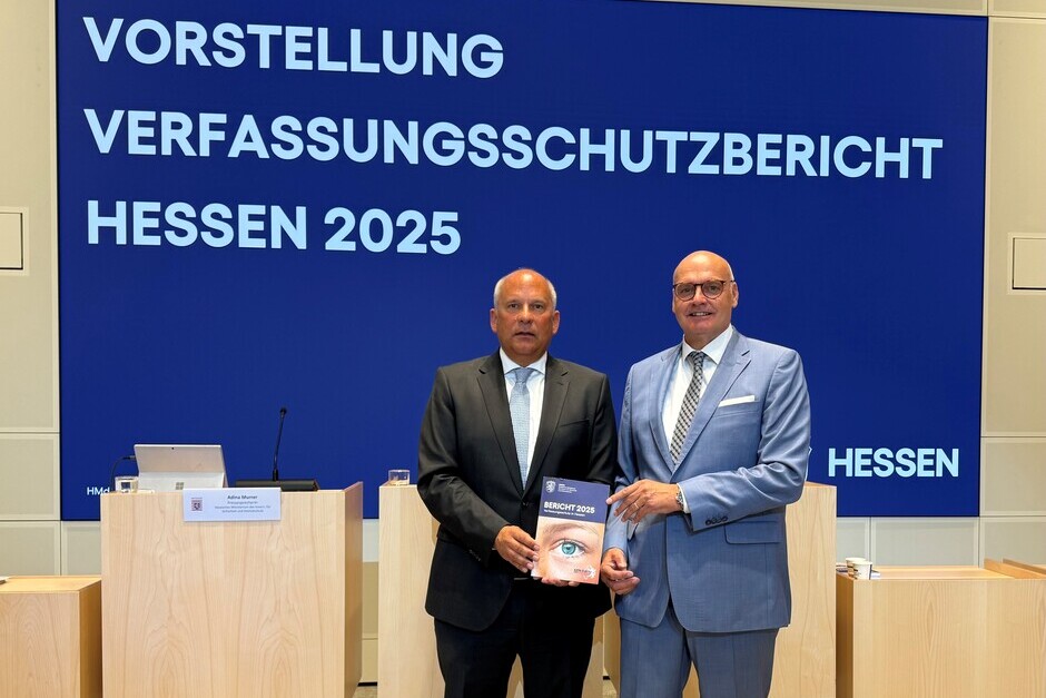 In Wiesbaden wurde der Verfassungsschutzbericht 2025 für Hessen vorgestellt
