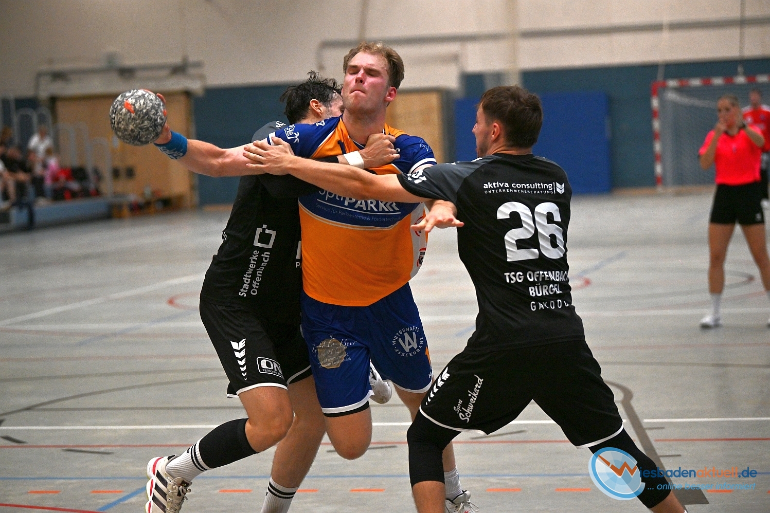 Handball: HSG Breckenheim Wallau / Massenheim gegen TSG Offenbach-Bürgel in Wiesbaden-Breckenheim am Sonntag, 13. September 2026