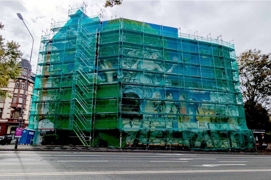 Am Herzogsplatz in Wiesbaden-Biebrich entsteht Gemeinschaftswerk, das lokale Erinnerungen und internationale Urban Art vereint.