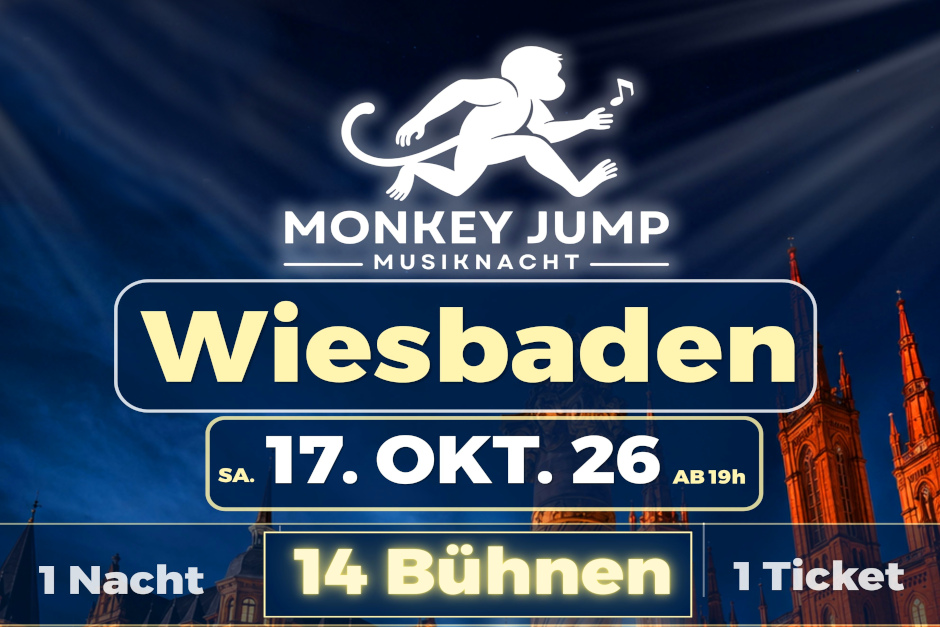Das Kult-Festival kehrt zurück: „Monkey Jump“ verwandelt Wiesbadens City in eine riesige Partymeile!