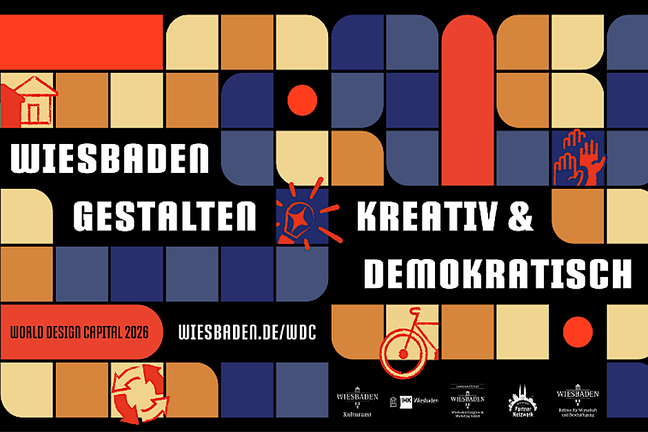 Das Jahr als World Design Capital 2026 neigt sich langsam dem Ende zu – doch noch können Bürgerinnen und Bürger verschiedene tolle Veranstaltungen im Rahmen des World Design Capital 2026 in Wiesbaden erleben. Als Teil der World Design Capital Frankfurt RheinMain 2026 ist der WerkRaum vom 2. Mai bis 31. Oktober 2026 ein offenes Forum für WDC-Projekte, Dialogformate und Veranstaltungen.