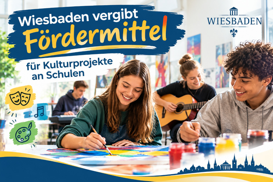 Von Theater- und Musikprojekten bis hin zu modernen Medienwerkstätten: Die Landeshauptstadt Wiesbaden stellt für das zweite Schulhalbjahr 2026/2027 Fördermittel für kulturelle Bildungsprojekte bereit. Ab sofort können Schulen aller Schulformen gemeinsam mit Kulturschaffenden ihre Projektanträge online über „Fundgarden“ einreichen.