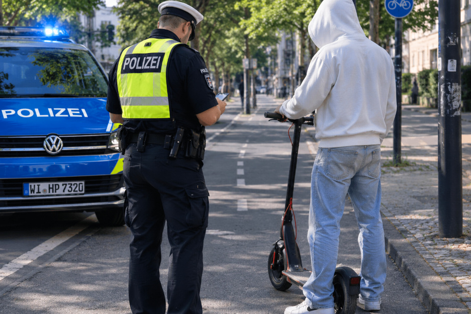 Mit 50 km/h erwischt: Die Stadtpolizei Wiesbaden stoppt getunten E-Scooter in der Klarenthaler Straße. Warum Tuning strafbar ist und welcher Prüfstand geplant ist – auf wiesbadenaktuell.de!